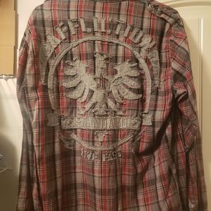 Affliction Button down